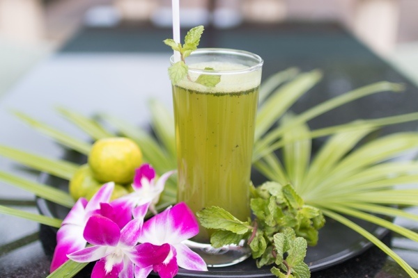 Mangosteen Ayurveda & Wellness Resort Yoga Retreat Phuket Thailand Life Drinks Mint Cooler