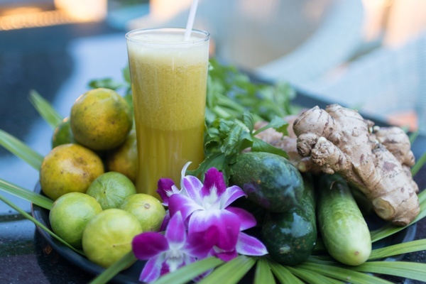 Mangosteen Ayurveda & Wellness Resort Yoga Retreat Phuket Thailand Life Drinks Orange Crudites