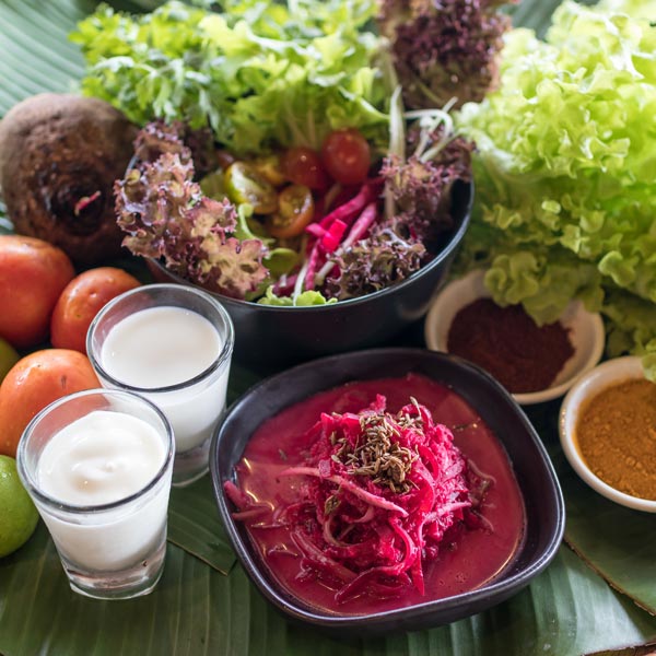 Fresh Summer Vegetable Salad, Ayurvedic Cuisine, Ayurveda, Wellness, Yoga Retreats, Phuket Thailand, Mangosteen Ayurveda & Wellness Resort, Number 1 Ayurveda Resort In Thailand, Rawai, Phuket.