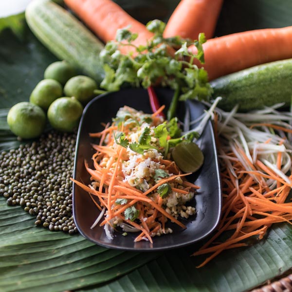 Mung Bean Fresh Salad, Ayurvedic Cuisine, Ayurveda, Wellness, Yoga Retreats, Phuket Thailand, Mangosteen Ayurveda & Wellness Resort, Number 1 Ayurveda Resort In Thailand, Rawai, Phuket.