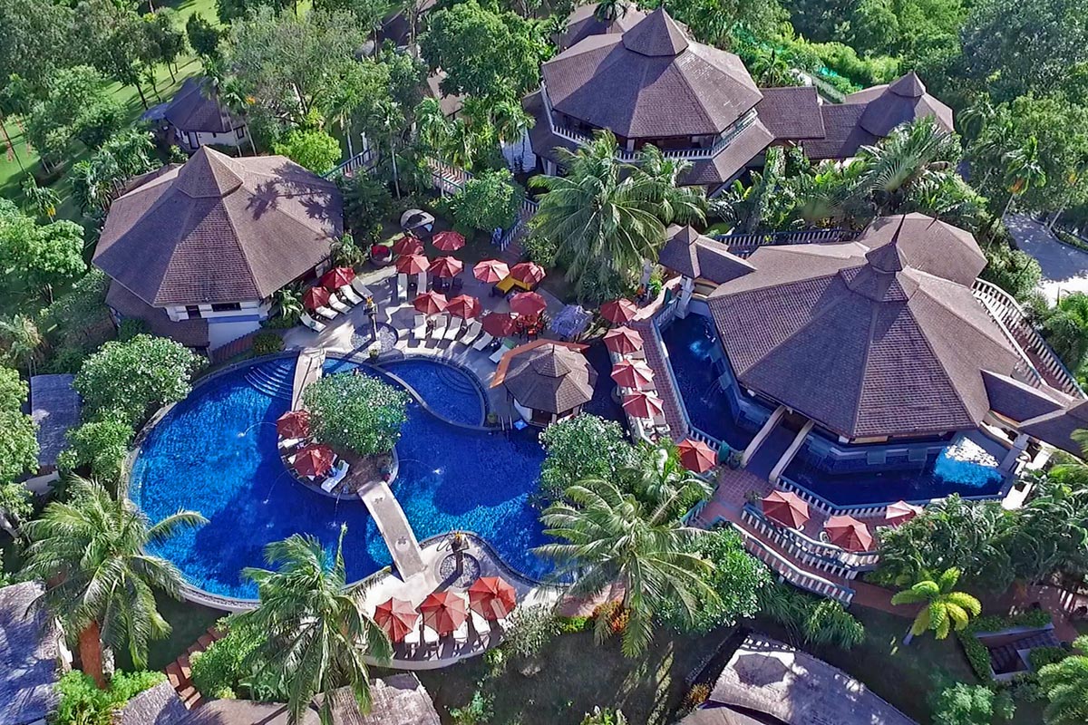 Mangosteen Ayurveda Wellness Resort Phuket Aerial